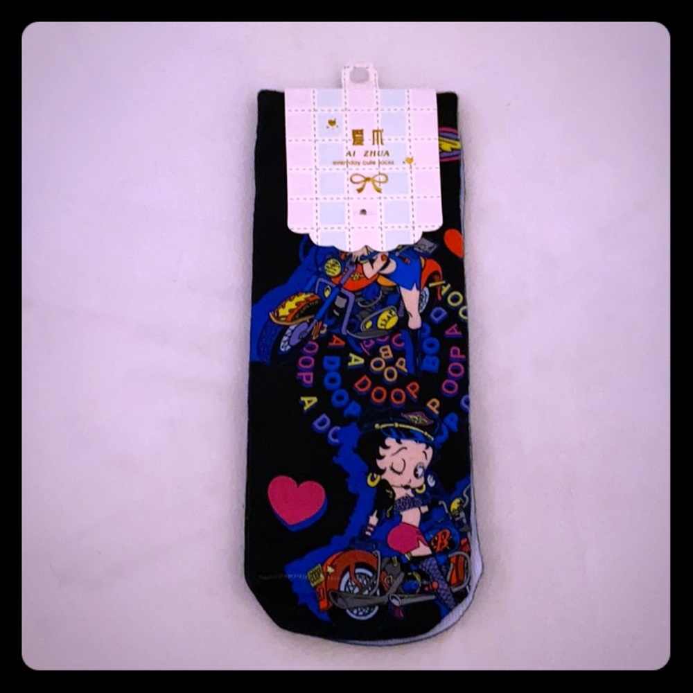 Black Betty Boop Socks by Ai Zhua